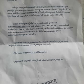 Birnumara.com Elektrik Süpürgesi Yerine Kağıt Gönderdiler