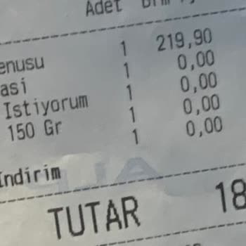 Migros Yemek Envai Karaköy Lokantası Eksik Ürün