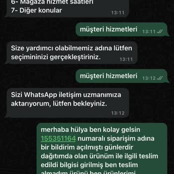 Carrefour SA Siparişimi Teslim Almadım
