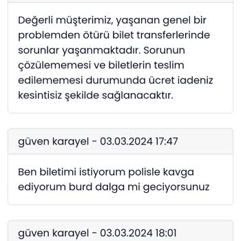 Banabilet.com Ciddiyetsizliği Hakkin Da