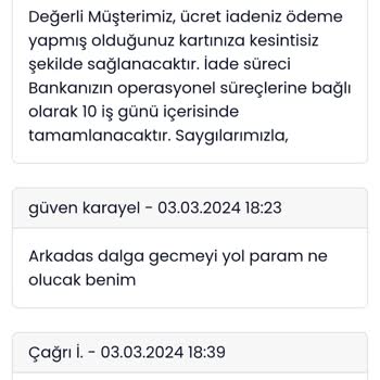 Banabilet.com Ciddiyetsizliği Hakkin Da