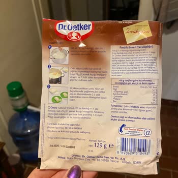 Dr. Oetker Paket İçeriği Beklenenin Dışında Çıkan Ürün