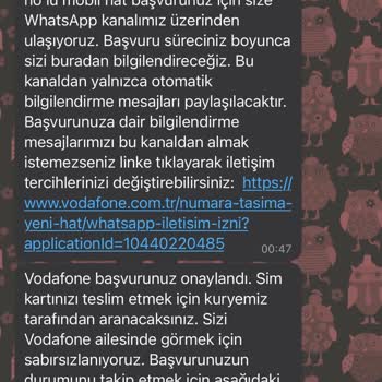 Vodafone Online Numara Taşıma Başarısızlığı