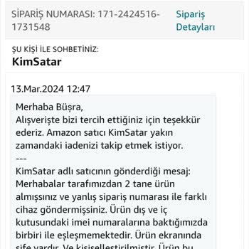 Amazon Telefon İadesi Olmuyor