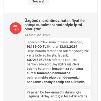 Hepsiburada Haksız Yere Siparişimi İptal Etti!