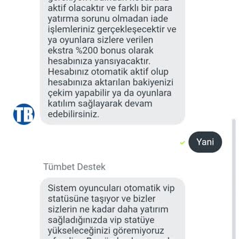 Tümbet Yardım Edin Paramı Geri Almak İstiyorum