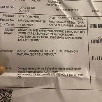 Fakir Kahve Makinesi Kahveyi Kaynatıyor