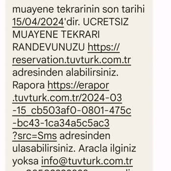 TÜVTÜRK Araç Muayeneden Geçti Denildi Ama Olumsuz Mesajı Alıyorum