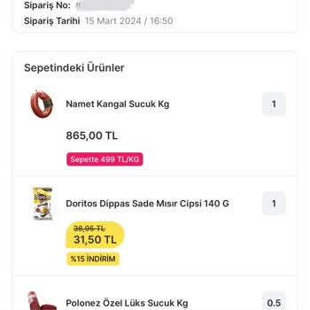 Migros Küflü Sucuk Bozuk Ürün Gönderimi