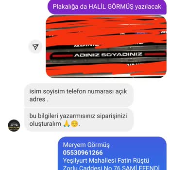 Appplakapleksi034 (Instagram) App Plaka Ve Pleksi Plakalık Yanlış Ürün!