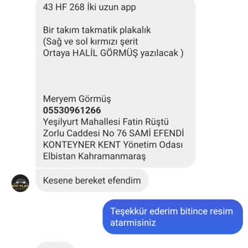 Appplakapleksi034 (Instagram) App Plaka Ve Pleksi Plakalık Yanlış Ürün!
