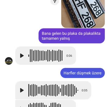 Appplakapleksi034 (Instagram) App Plaka Ve Pleksi Plakalık Yanlış Ürün!