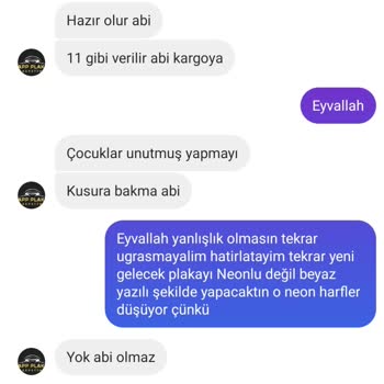 Appplakapleksi034 (Instagram) App Plaka Ve Pleksi Plakalık Yanlış Ürün!