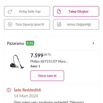 Pazarama Müşteri Memnuniyeti Ve İade Sürecinde Yaşanan Zorluklar