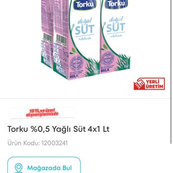 A101 Torku Sütün Üstü Su Altı Yoğurt