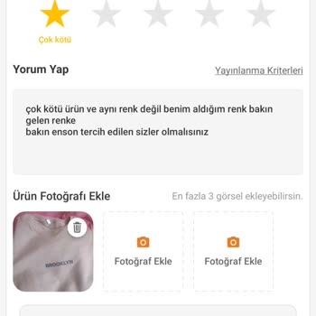 Trendyol Aldığım Kıyafet Eşleşmiyor