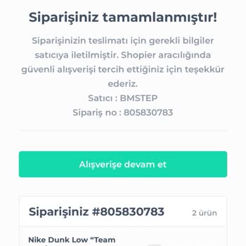 Shopier Kendiliğinden Sipariş Verdi