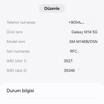 Samsung M14 5G Modeli Kronik Arıza