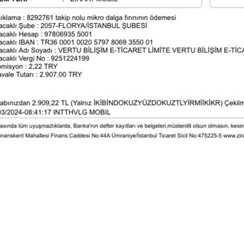 Arçelik AVM Ve Taksit AVM İade Ödememi Yapmıyor