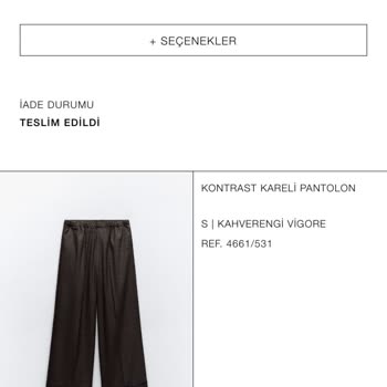 Zara Para İade Mi Yapmıyor