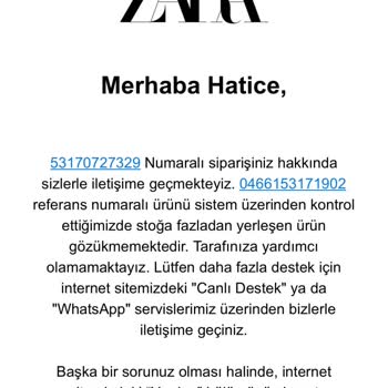 Zara Para İade Mi Yapmıyor