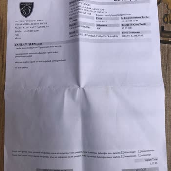 Peugeot 2023 Sıfır Aldığım 2008 Model Aracım Ayıplı Mal Çıktı