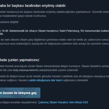 Sebepsiz Yere Steam Topluluğu'ndan Yasaklandım.