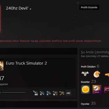 Sebepsiz Yere Steam Topluluğu'ndan Yasaklandım.