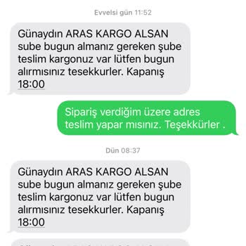 Aras Kargo Adrese Teslim Yapmaması