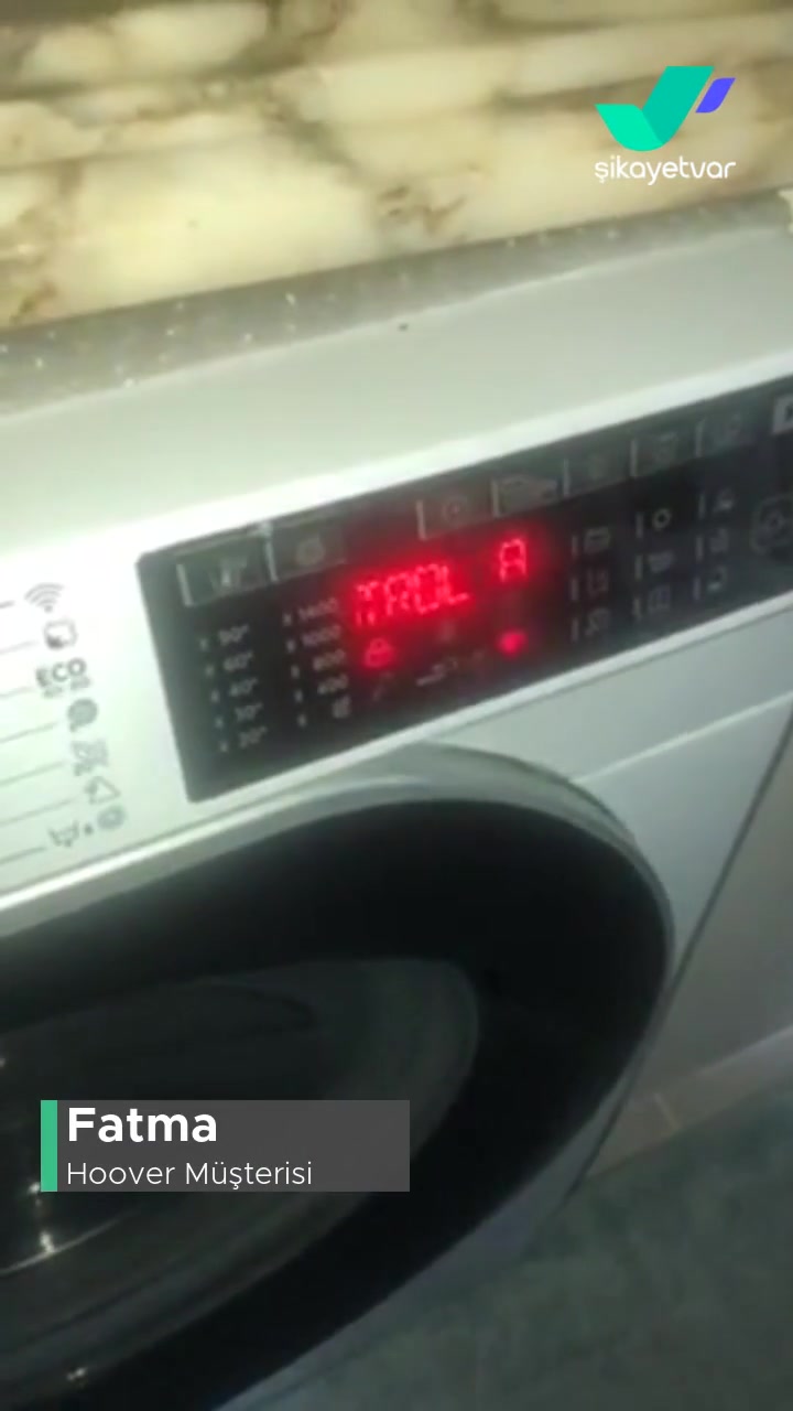 Hoover Çamaşır Makinesi Ekran Işık'larının Yanıp Yanıp Sönmesi videonun kapak resmi