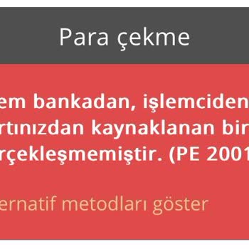 Sistem Hatası Veriyor Çekim Olmuyor