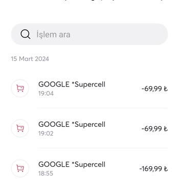 Google Supercell Tarafından İzinsiz Kartımdan Para Çekimi