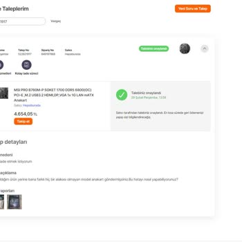 Hepsiburada Hatalı Ürün Gönderimi