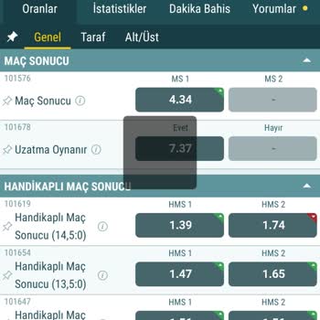 Nesine.com Canlı Maç Tezgahı