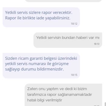 Arzum Marka Süpürge İade Problemi