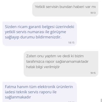 Arzum Marka Süpürge İade Problemi