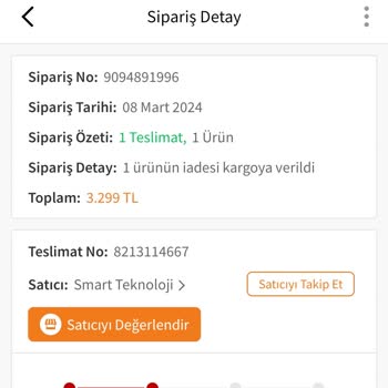 Trendyol Ürün İadesi. Smart Teknoloji