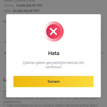 Binance TR Çekime İzin Verilmiyor. Binance TR Paraya Blok Koydu.