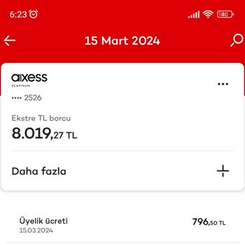 Akbank Haksız Yansıtılan Kredi Kartı Üyelik Ücretinin İptali Talebi