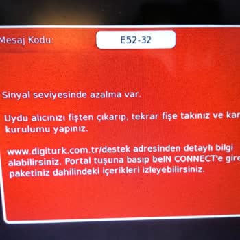 Digiturk Sinyal Zayıf Hatası