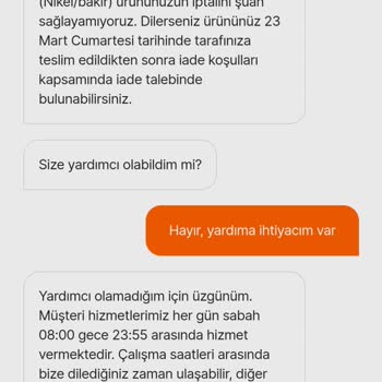 Hepsiburada Pişmanlıktır! Sipariş İptalini Öylesine Koymuş Uygulamaya!