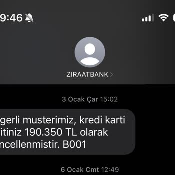 Ziraat Bankası Otolimit Hayır Cevabına Rağmen Limitimi Arttırıyor