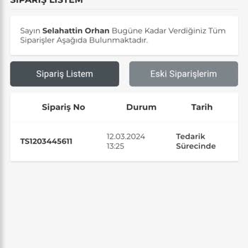 Elektromarketim Günü Geçtiği Halde Siparişi Bekletiyor