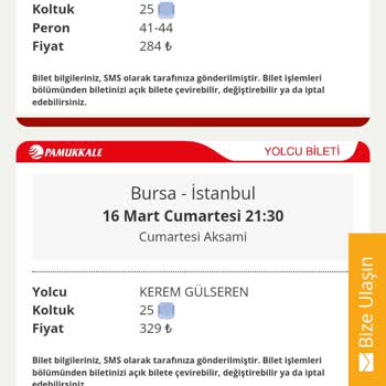 Pamukkale Turizm Şikayet. Otobüs Arızası Ve Yeni Araç Talep Etmeme