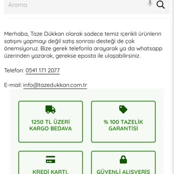 Taze Dükkan Sipariş Sorunu Hakkında