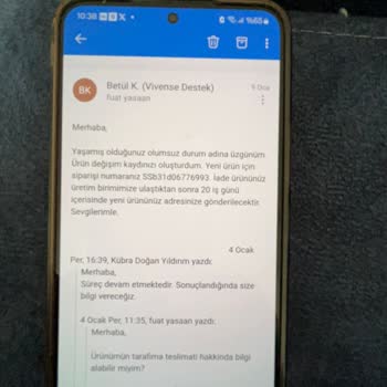 Vivense Olesivo Masa Takımı Teslimat Sorunu