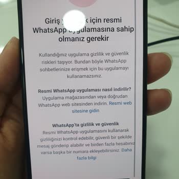 WhatsApp Sorun Yaşıyorum Yardim Lütfen