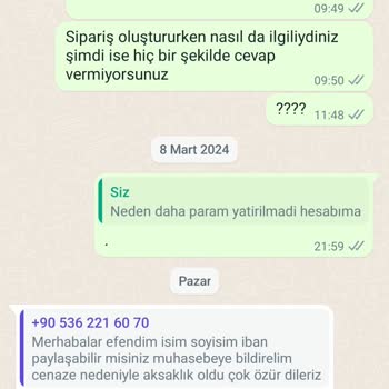 Bymodastone İki Aydır Ne Ürünü Gönderdi Ne Para İadesi Yaptı.
