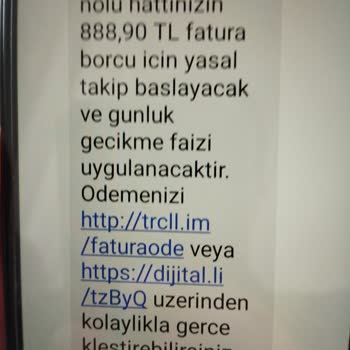 Türk Telekom Başkasına Ait Borç Bilgisi