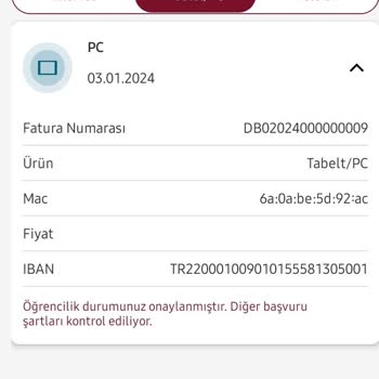 Gsb Tablet Telefon Bilgisayar Desteği Geri Ödeme Alamadım